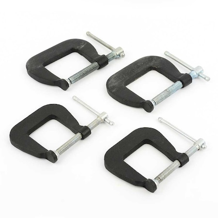 Big Horn 4 pcs Forged Junior C-Clamp Set 19227